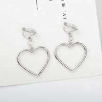 Hollow Peach Heart Love Earrings Earrings Handmade Handmade Wholesale sku image 4