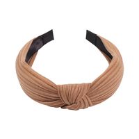 Hot Vintage Hair Hoop Fabric Wide-end Knotted Hair Accessories Headband Women main image 3