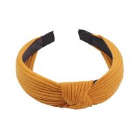 Hot Vintage Hair Hoop Fabric Wide-end Knotted Hair Accessories Headband Women sku image 1