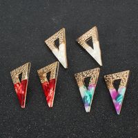 Color Matching Acrylic Earrings Alloy Earrings Simple Fashion Accessories Women main image 5