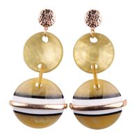 Metal Small Round Acrylic Size Round Colored Earrings Stud Earrings main image 5