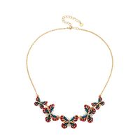 Butterfly Pendant Necklace Female Fashion Lace Sexy Choker Clavicle Chain Neck Chain main image 2