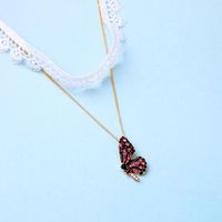 Butterfly Pendant Necklace Female Fashion Lace Sexy Choker Clavicle Chain Neck Chain main image 6