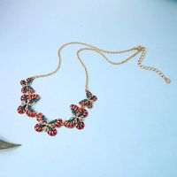 Butterfly Pendant Necklace Female Fashion Lace Sexy Choker Clavicle Chain Neck Chain main image 4