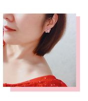 Koreanische Neue Mode Temperament Ohrringe Persönlichkeit Farbe Zirkon Ohrringe S925 Silber Nadel Drei Dimensionale Blumen Ohrringe Frauen main image 6