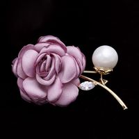2018 Broche Pin De Tela Simple Rosa Delicada Accesorios Elegantes Accesorios Retro Accesorios De Suéter De Abrigo main image 4