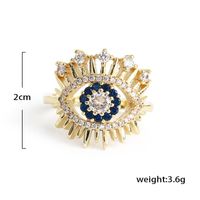 70014 Dämonenaugen Im Europäischen Und Amerikanischen Stil, Leicht Eingelegter Diamantring, Übertriebene Persönlichkeit, Koreanischer Gelenk Ring Großhandel main image 6