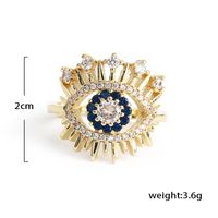 Devil Eyes Micro Diamond Ring Exaggerated Personality Korean Joint Ring Wholesale main image 6