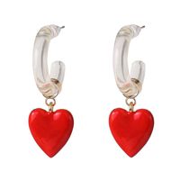 Exaggerated Earrings Heart Earrings Women main image 5