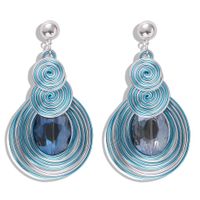 New Alloy Gem Earrings sku image 3