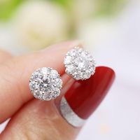 Studs Come And Go With The Same Zirconia Earrings sku image 1