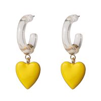 Exaggerated Earrings Heart Earrings Women sku image 1
