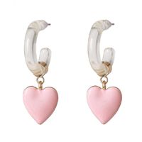 Exaggerated Earrings Heart Earrings Women sku image 4