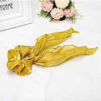 Pure Color Satin Fabric Streamer Hair Ring Hair Accessory Plate Hair Large Intestine Hair Rope sku image 1