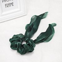 Pure Color Satin Fabric Streamer Hair Ring Hair Accessory Plate Hair Large Intestine Hair Rope sku image 5