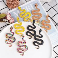 New Snake Earring Fashionable Wild Bead Earrings main image 3