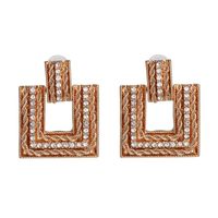 Fashion Geometric Trend Retro Metal Stud Earrings sku image 1