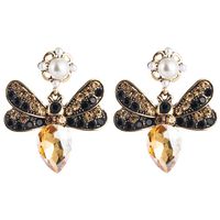Cross-border Exclusively For European And American Big Brands Selling Bohemian New Butterfly Inlaid Colorful Rhinestone Multi-layer Retro Earrings sku image 3