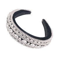 F1852 Europäische Und Amerikanische Grenz Überschreitende Heiß Verkaufte Exquisite Perlen-strass-haarschmuck Weibliche Barock-luxus-voll Diamant Retro-breites Stirnband sku image 1