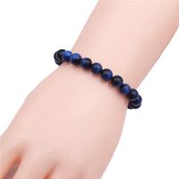 Étrangers Ornement Européen Et Américain Bijoux Vente Chaude 8mm Bleu Tigereye Bracelet Perlé Bracelet Peut Être Personnalisation Comme Demande main image 3