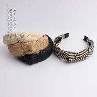 Hand-woven Raffia Holiday Hair Hoop 2019 Spring And Summer New Hair Hoop main image 1