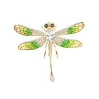 Dragonfly Brooch Female Personality Wings Pin Coat Cardigan Painted Corsage main image 3