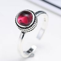 European And American Fashion Vintage Gem Personalized Open Ring main image 1