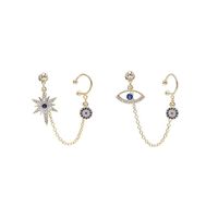 Devil's Eye Studs Integrated Dual-use Mi-zirconia Simple Wild Earrings main image 3