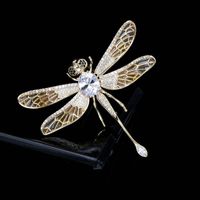 Dragonfly Brooch Female Personality Wings Pin Coat Cardigan Painted Corsage sku image 3
