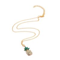 Fashion Wild Crystal Fruit Pineapple Short Money Chain sku image 2