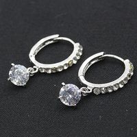 Korean Earrings Hearts And Arrows Zircon Earrings Full Diamond Crystal Earrings Wholesale main image 4