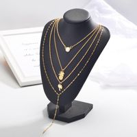 Fashion Multilayer Necklace Women Simple Pineapple Coconut Short Neck Chain Clavicle Chain main image 1