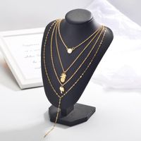 Fashion Multilayer Necklace Women Simple Pineapple Coconut Short Neck Chain Clavicle Chain main image 2