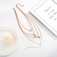 Fashion Multilayer Necklace Women Simple Pineapple Coconut Short Neck Chain Clavicle Chain main image 3