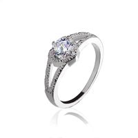 Diamond Love Ring Ring Flash Diamond Wedding Jewelry Wholesale main image 2