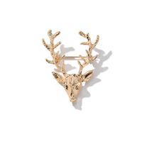 Broche De Alce Golden Antlers Christmas Gift Pin Accesorios Fawn Christmas Gift Wholesale main image 6