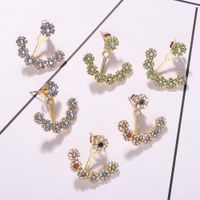 Alloy Diamond Earrings Simple Earrings Fashion Earring Accessories Korean New Earrings main image 1