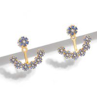 Alloy Diamond Earrings Simple Earrings Fashion Earring Accessories Korean New Earrings main image 3
