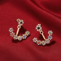 Alloy Diamond Earrings Simple Earrings Fashion Earring Accessories Korean New Earrings main image 4