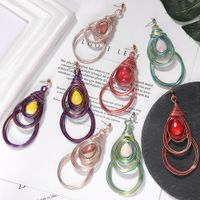 New Alloy Resin Geometric Earrings Women&#39;s Earrings Wholesale main image 1