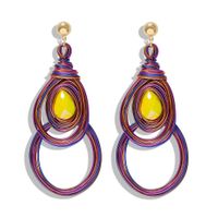 New Alloy Resin Geometric Earrings Women&#39;s Earrings Wholesale main image 4