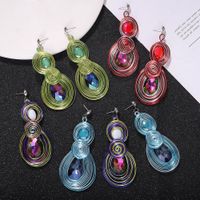 Colorful Alloy Earrings Korean New Candy-colored Earrings Fashion Earrings Accessories main image 1