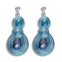Colorful Alloy Earrings Korean New Candy-colored Earrings Fashion Earrings Accessories main image 3
