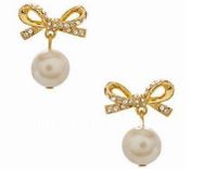 Papillon Perle Boucles D'oreilles Strass Boucles D'oreilles Usine Ornement En Gros Personnalisé Exportation Du Commerce Extérieur Ornement Oreille Boucles D'oreilles main image 2