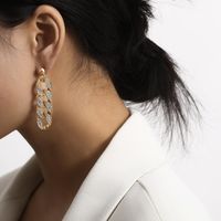 Elegant Temperament Style Diamond Stud Earrings main image 1