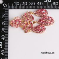 Pink Water Drop Diamond Earrings Female Fashion Earrings Fashion Earrings main image 6