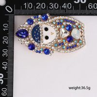 Hot Sale Doll Blue Diamond Stud Earrings Elegant Women's Jewelry Earrings Jewelry main image 6