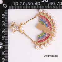 Alloy Semi-circular Rainbow Earrings main image 5