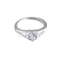 Diamond Love Ring Ring Flash Diamond Wedding Jewelry Wholesale sku image 1