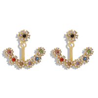 Alloy Diamond Earrings Simple Earrings Fashion Earring Accessories Korean New Earrings sku image 3